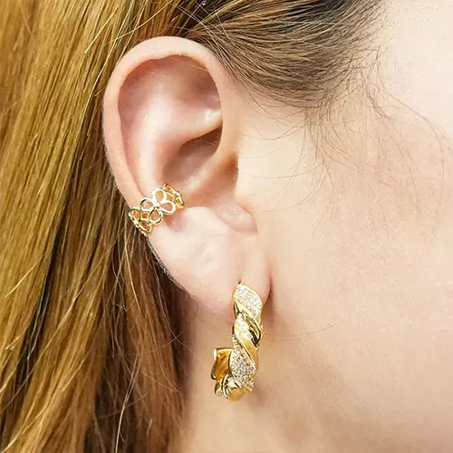 Par de topos en rodio smooth spiral and zircons