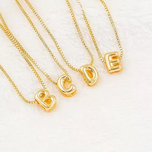 Collar rodio mini iniciales