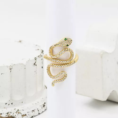 Anillo mini talla regulable coiled snake