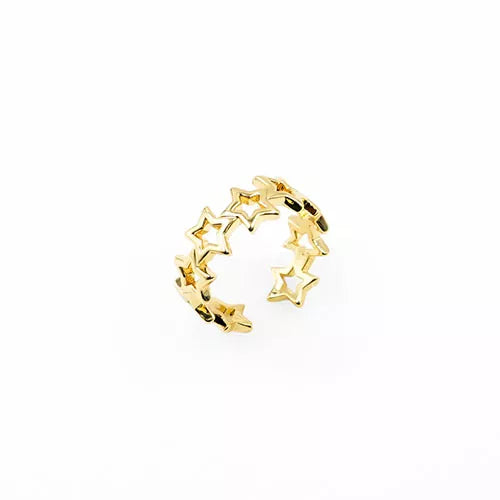 Anillo talla expandible empty stars