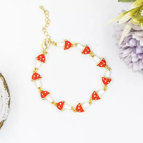 Pulsera small mushroom pattern