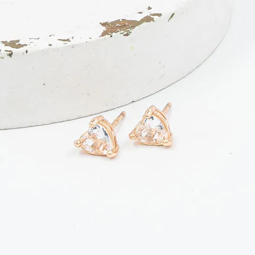 Par de topos crystal heart