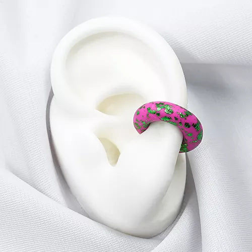 Ear cuff pequeños en arcilla polimérica