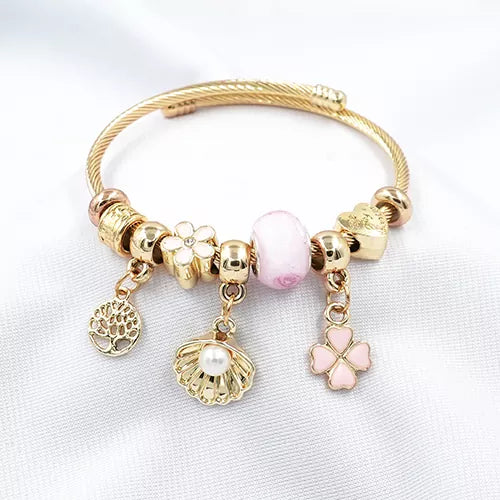 Pulsera tipo pandora gold ref 7