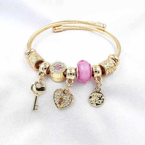 Pulsera tipo pandora gold ref 10