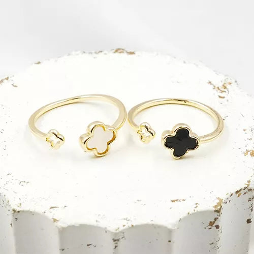 Anillo talla regulable double clover