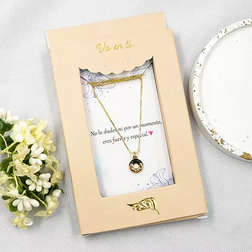 Collar en rodio sweet
