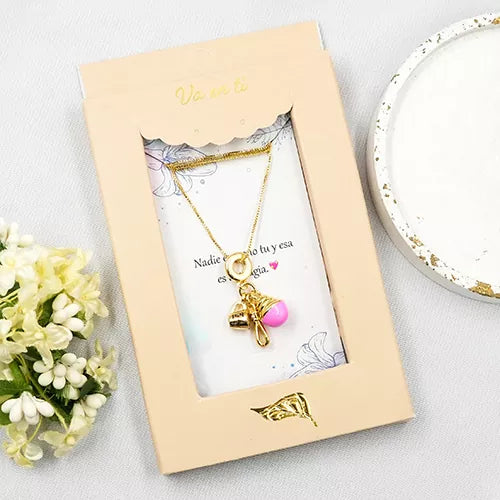 Collar en rodio pastry shop