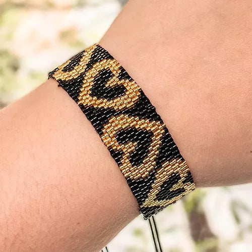 Pulsera Miyuki corazón gruesa