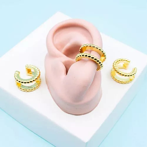 Ear cuff double bow