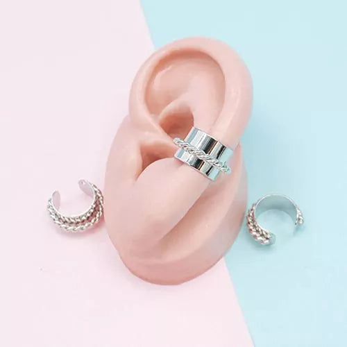 Ear cuff smooth with braided line