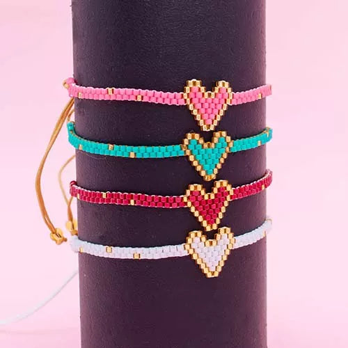 Pulsera Miyuki un corazón