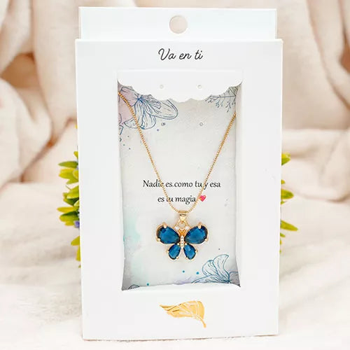 Collar de mariposa cristal tutti