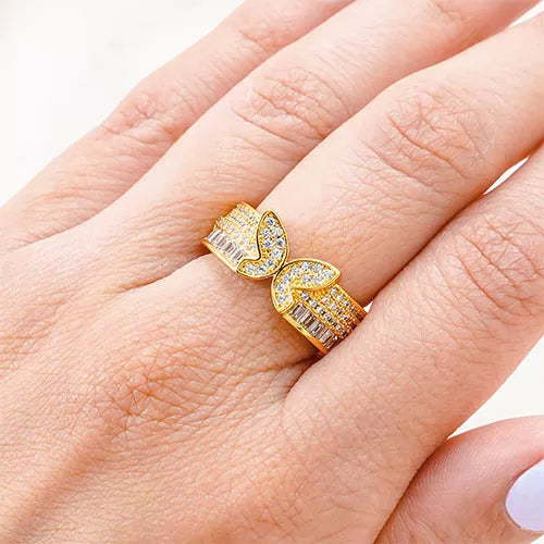 Anillo talla expandible butterfly wall