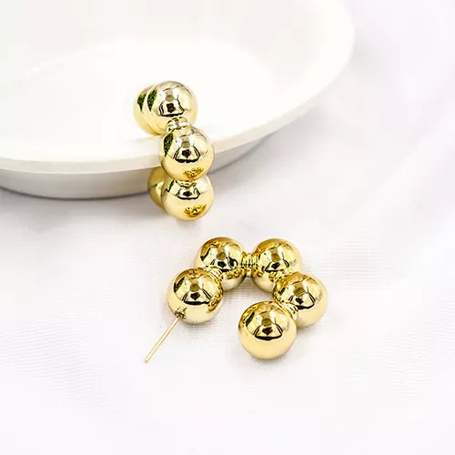 Par de candongas medium five ball pattern