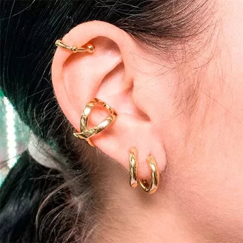 Ear cuff large cross