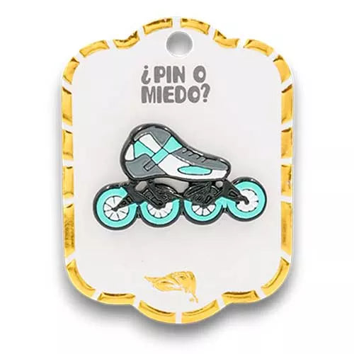 Pin metálico patín (colores internos surtidos)