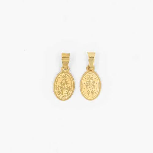 Dije en acero Virgen Milagrosa 1,4 cm