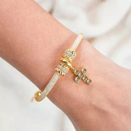 Pulsera double laurel hoop Gold