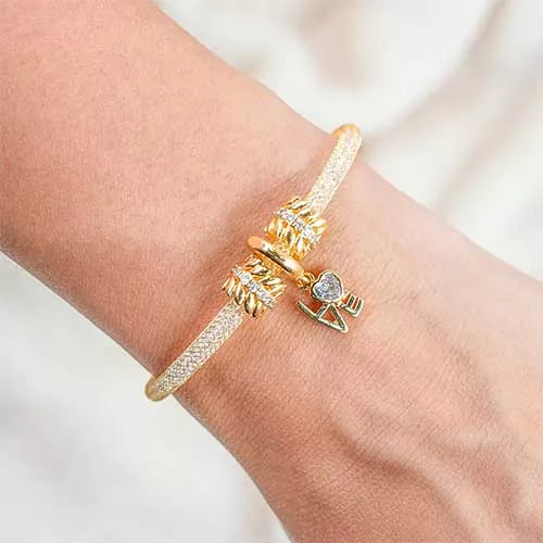 Pulsera double laurel hoop Gold