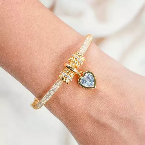 Pulsera double laurel hoop Gold