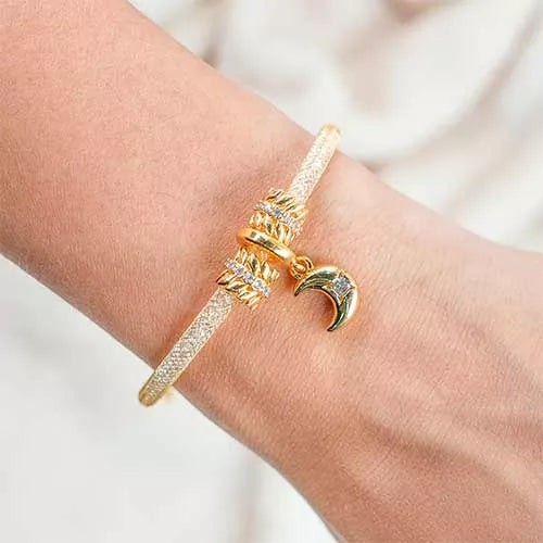 Pulsera double laurel hoop Gold