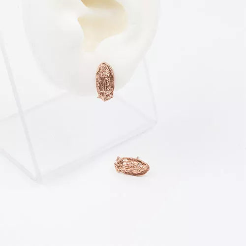 Par de topos silhouette Virgen de Guadalupe Small