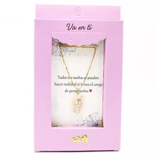 Collar en rodio lobster