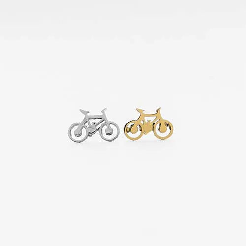 Dije en acero pasador bicicleta 1,5cm