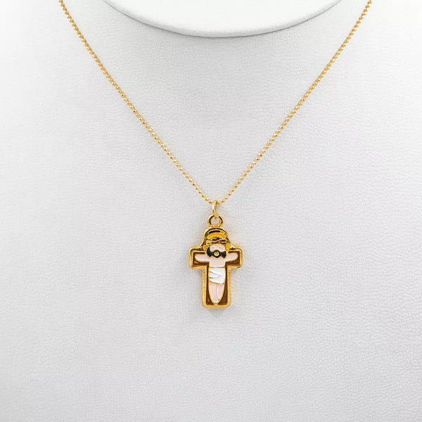 Cadena x 45 cm + dije religioso ref 29