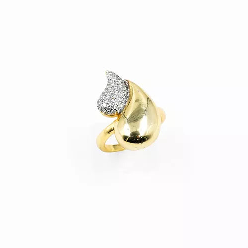 Anillo talla expandible en rodio two drops of nickel