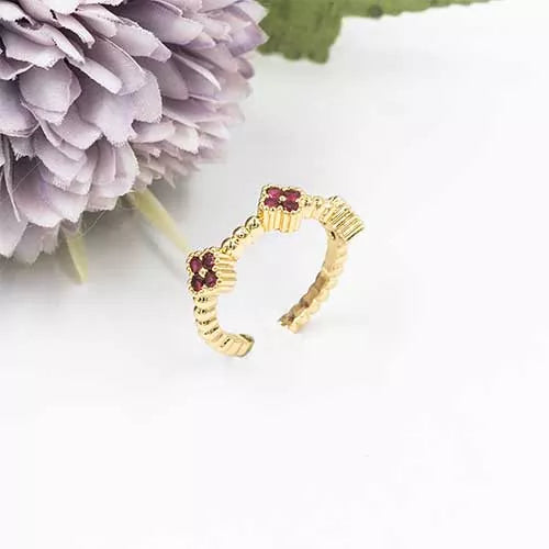 Anillo talla regulable small clover
