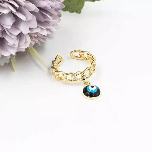 Anillo talla regulable turkish eye pendant