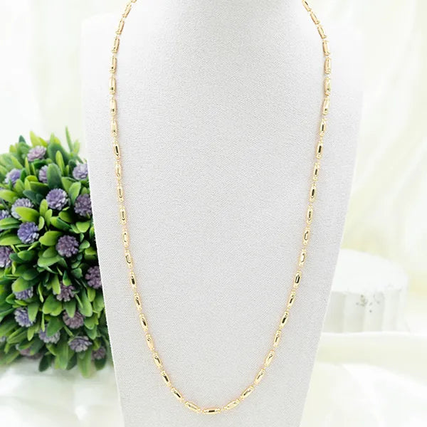 Cadena de Rodio Eslabón Tubular