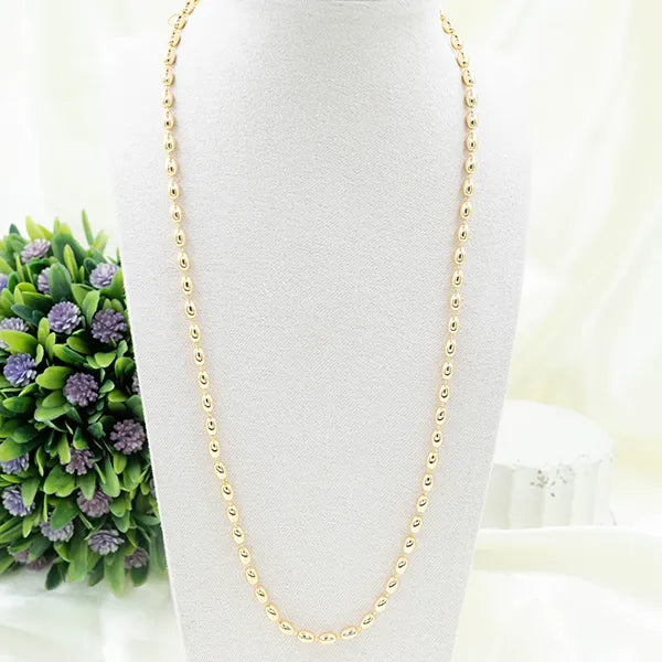 Cadena de Rodio Eslabones Oval