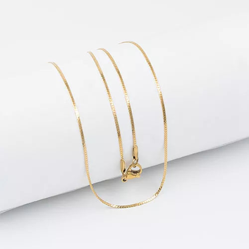 Cadena en acero thin flat weave