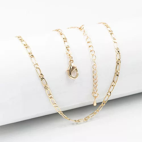 Cadena en rodio chain link one by one