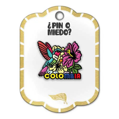 Pin metálico Colibrí Colombia