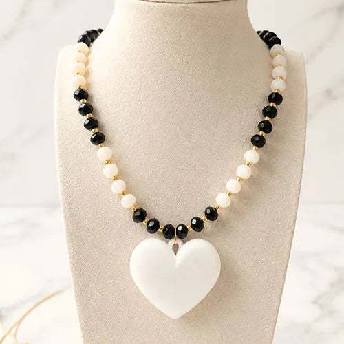 Collar de murano big heart