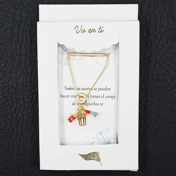 Collar en Rodio Cine