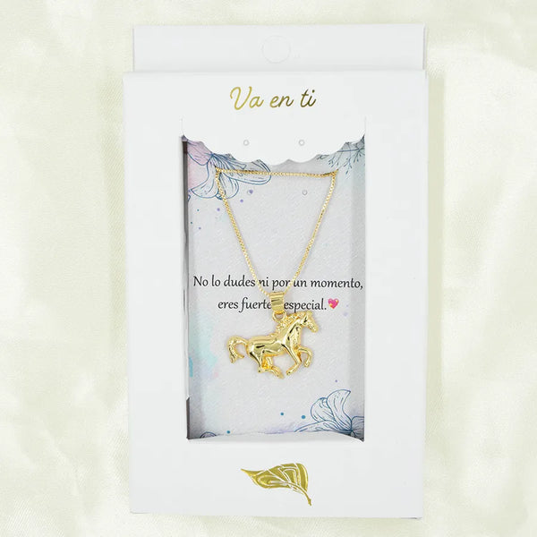 Collar en Rodio Horse