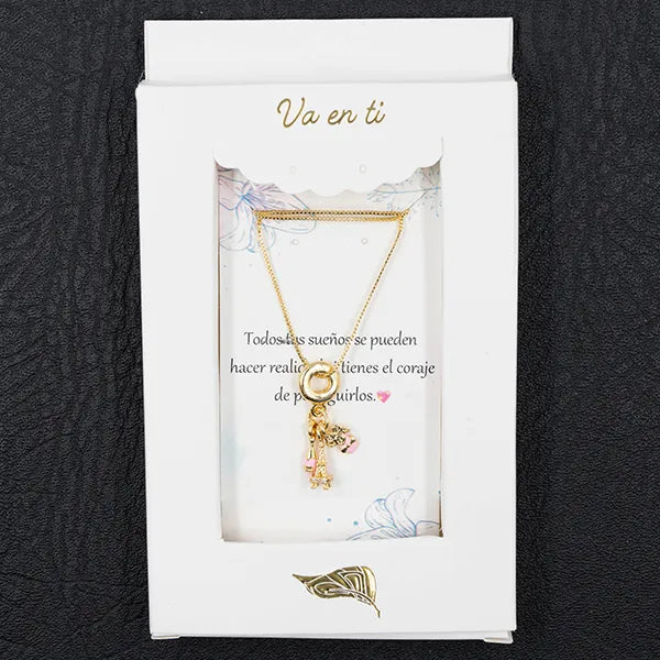 Collar en Rodio París Mood