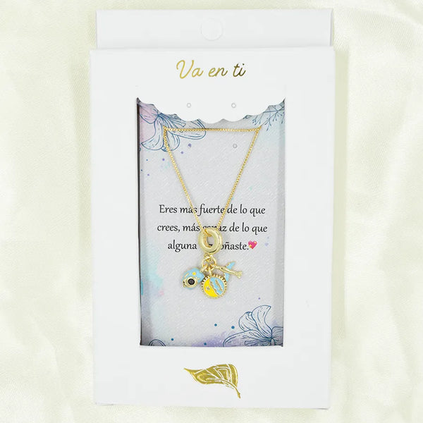 Collar en Rodio Ruta viajera ref 3