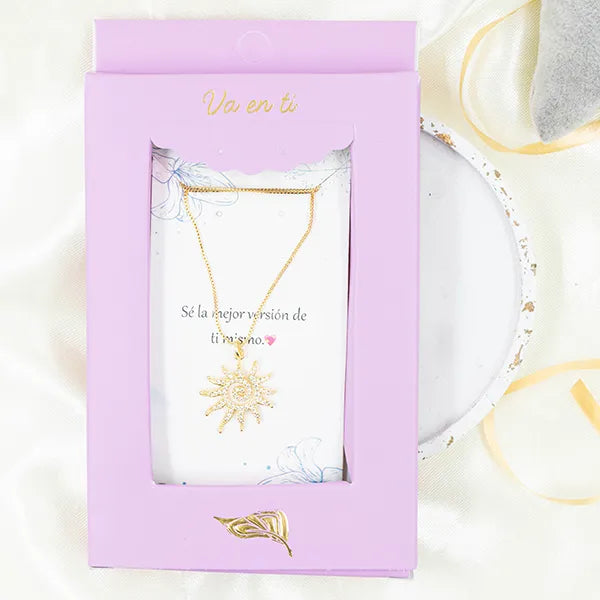 Collar en Rodio Sol Zircon