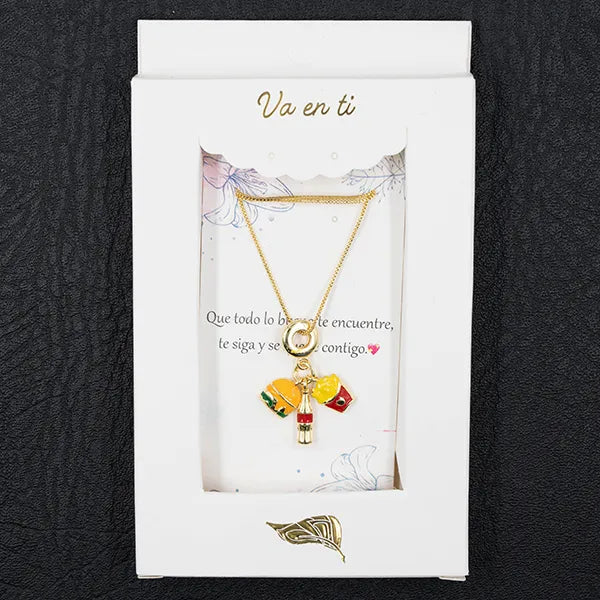 Collar en Rodio fast food