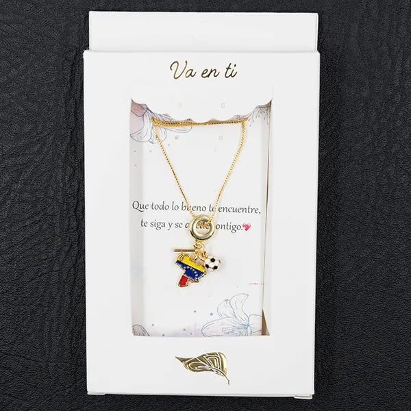 Collar en Rodio Mapa Venezuela