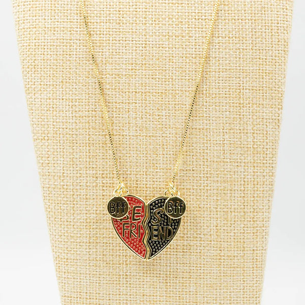 Cadena de Rodio Best Friends Hearth