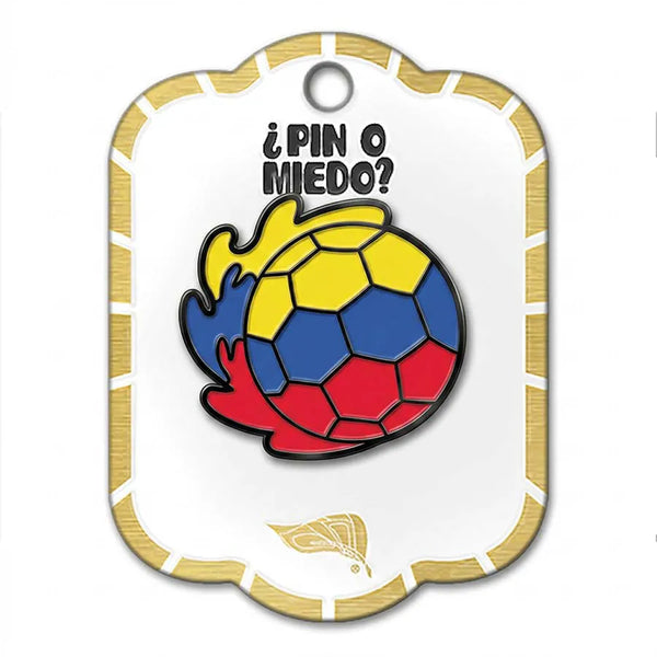 Pin metálico Balón de futbol Colombia