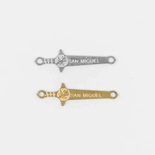 Dije para pulsera espada San Miguel 2,5cm