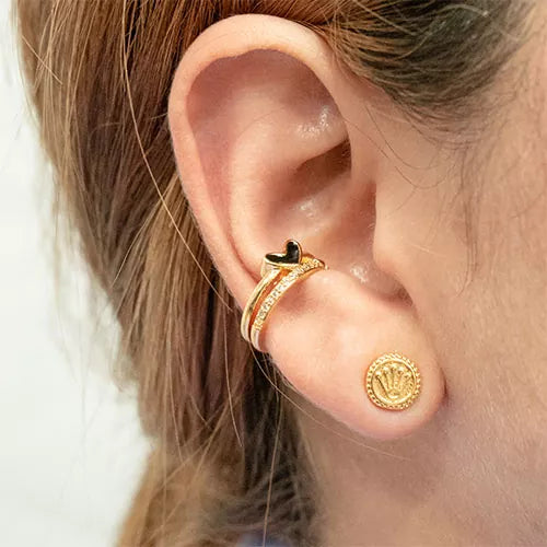 Ear cuff crushed heart